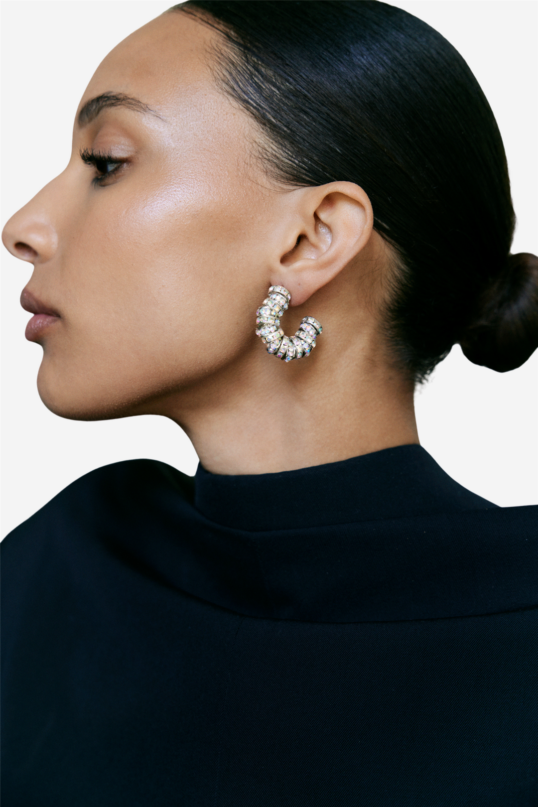 Pearl Octopuss.y Smykker Mini Diamond Hoops Silver