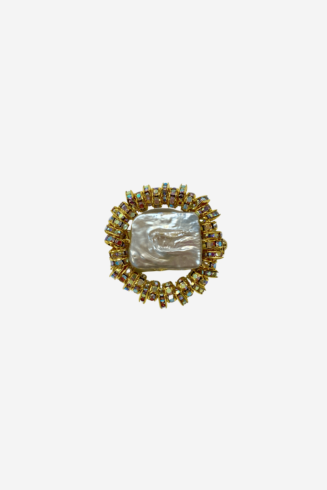 Pearl Octopuss.y Smykker Mini Paris Brooch Gold