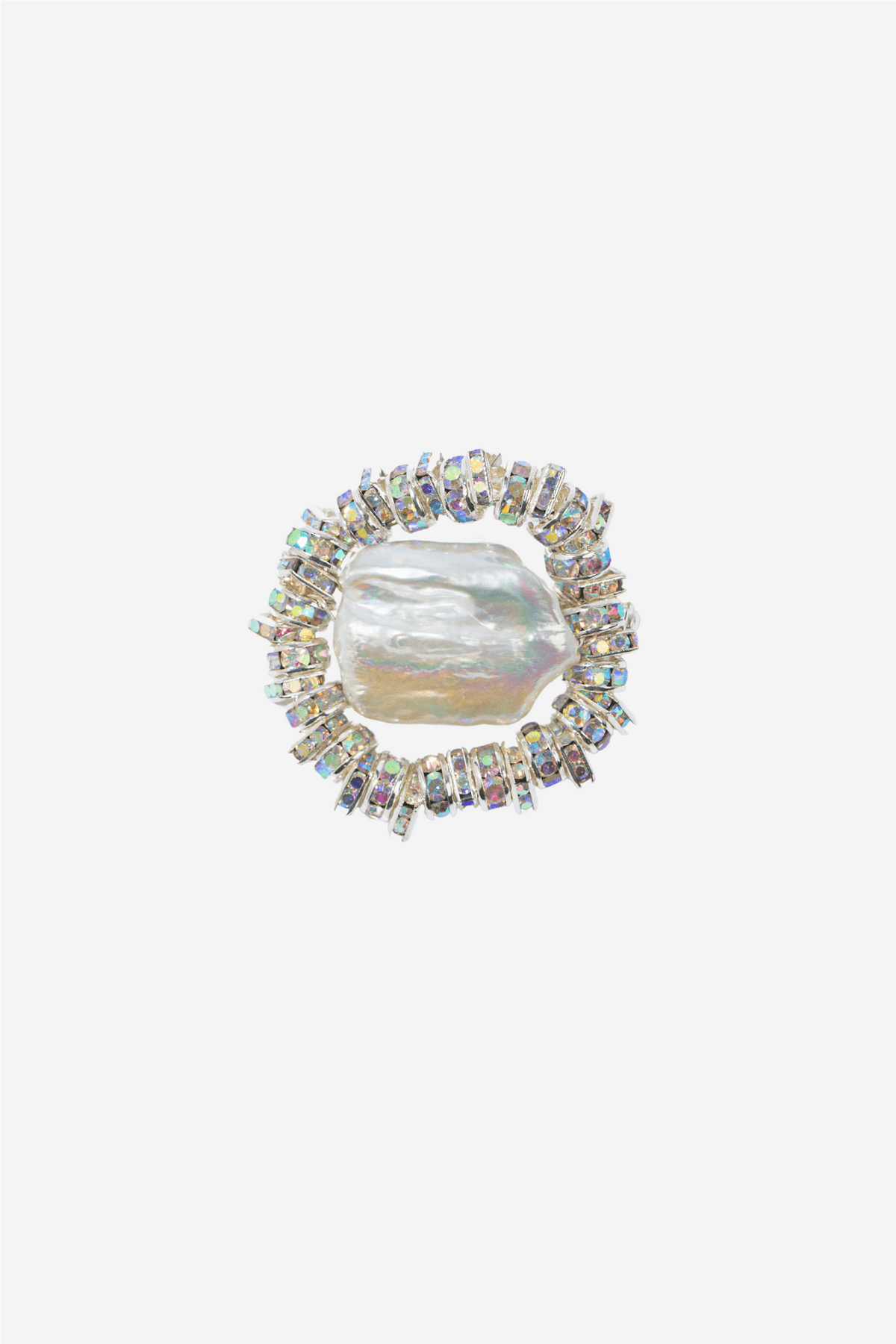 Pearl Octopuss.y Smykker Mini Paris Brooch Silver