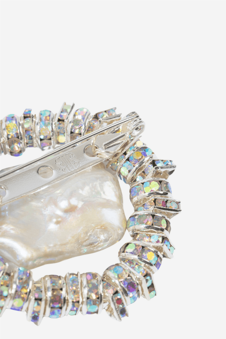 Pearl Octopuss.y Smykker Mini Paris Brooch Silver