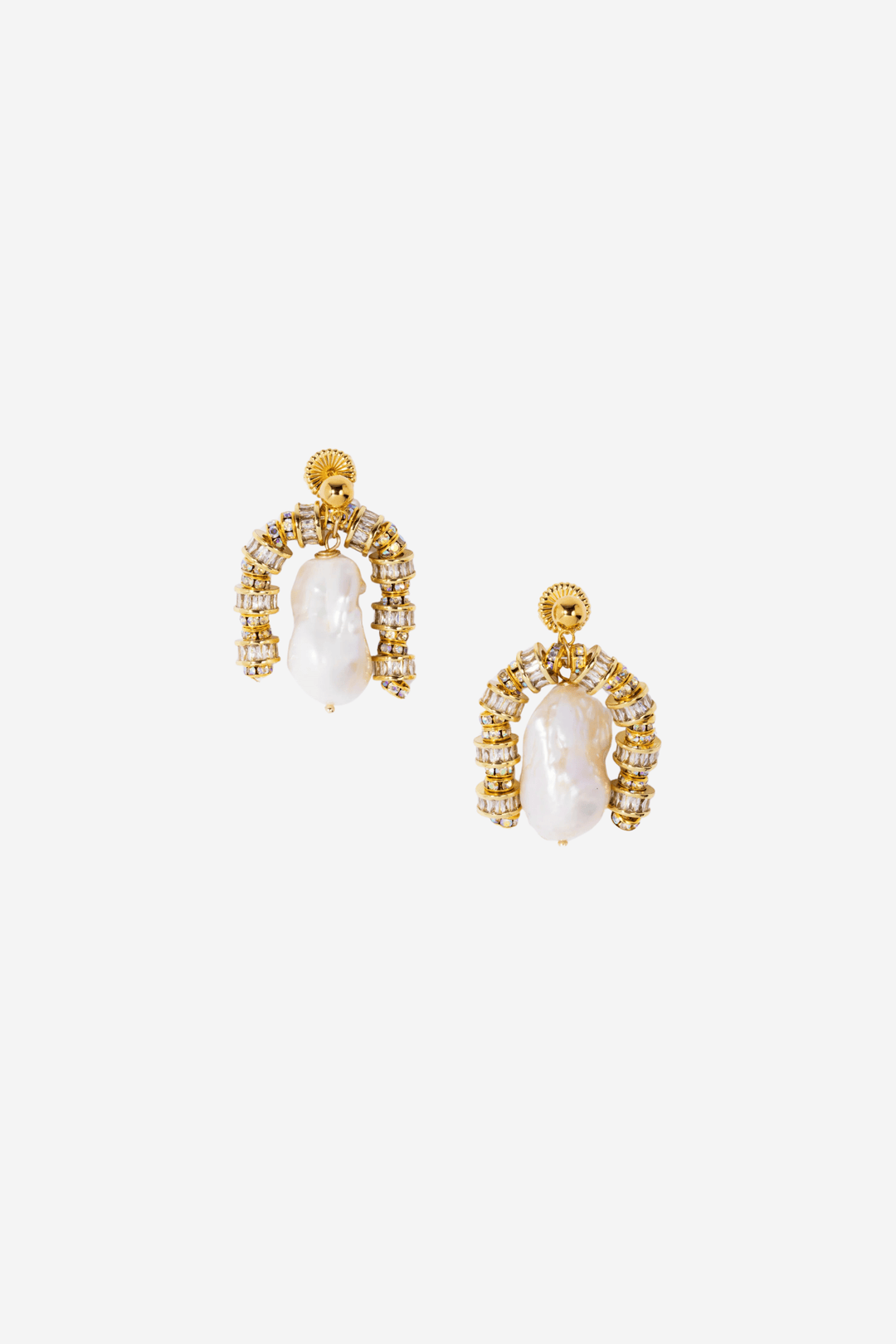 Pearl Octopuss.y Smykker Paris Baroque Earrings Gold