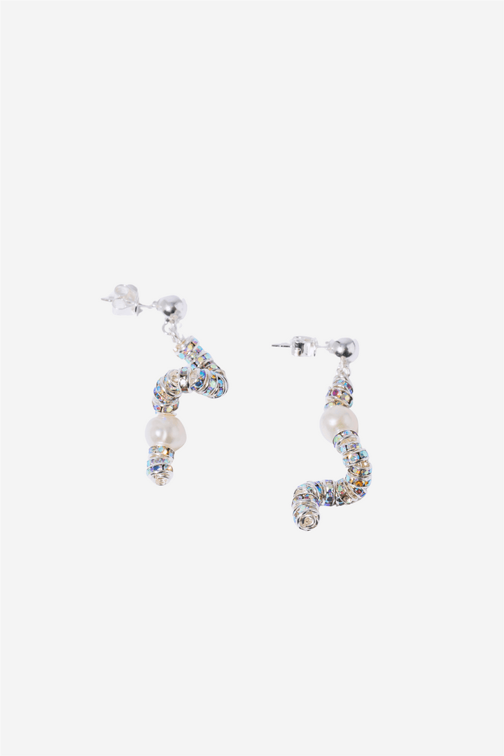 Pearl Octopuss.y Smykker Tiny Silver Snakes