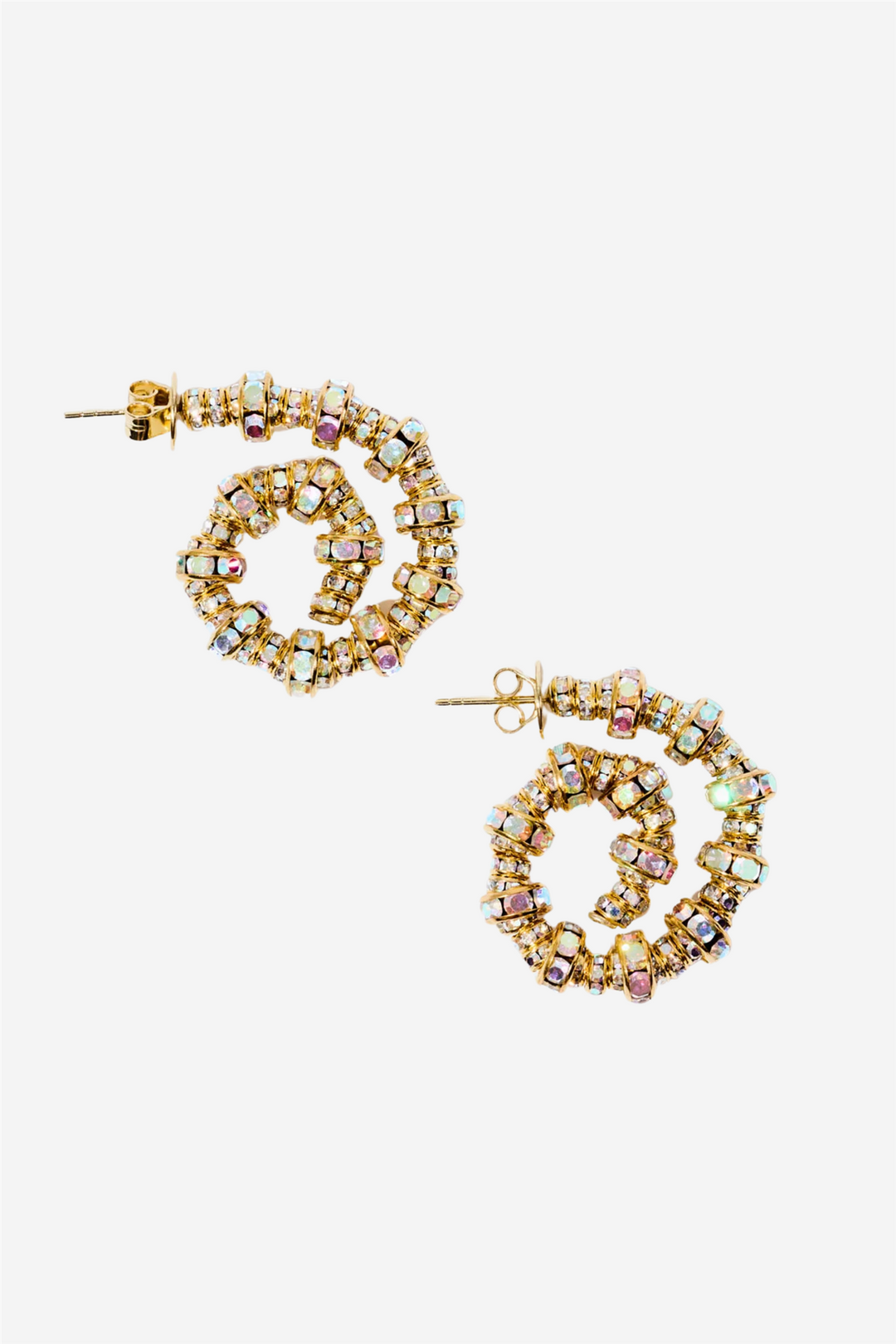 Pearl Octopuss.y Smykker Tiny Spiral Hoops Gold