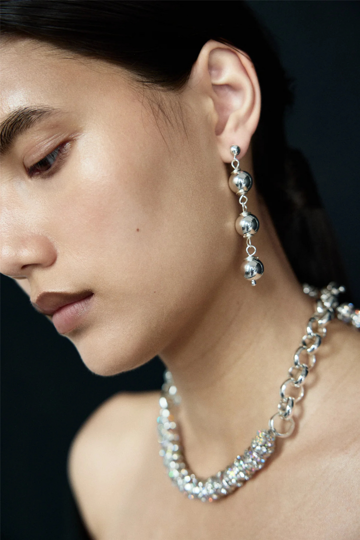 Pearl Octopuss.y Smykker Tiny Trio Sphere Silver