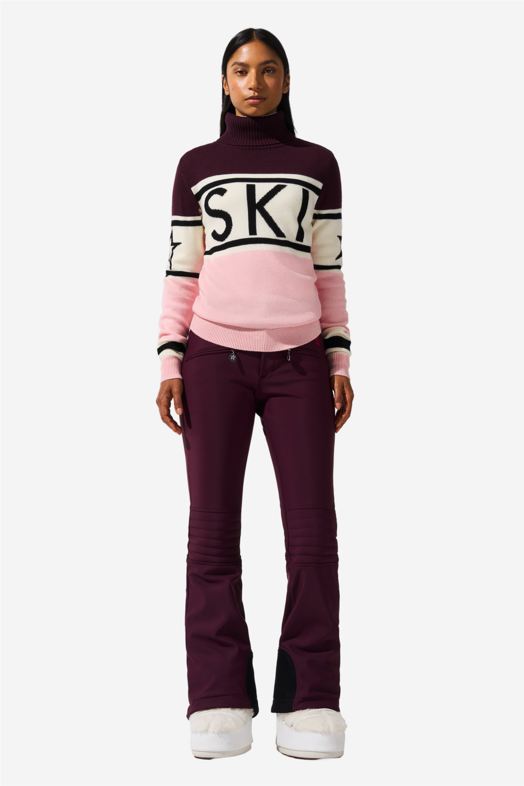 Perfect Moment Skitøy Schild Sweater Petal Pink/Burgundy