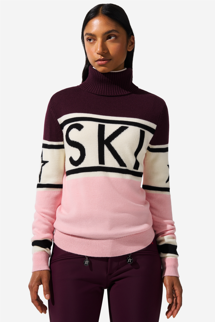 Perfect Moment Skitøy Schild Sweater Petal Pink/Burgundy