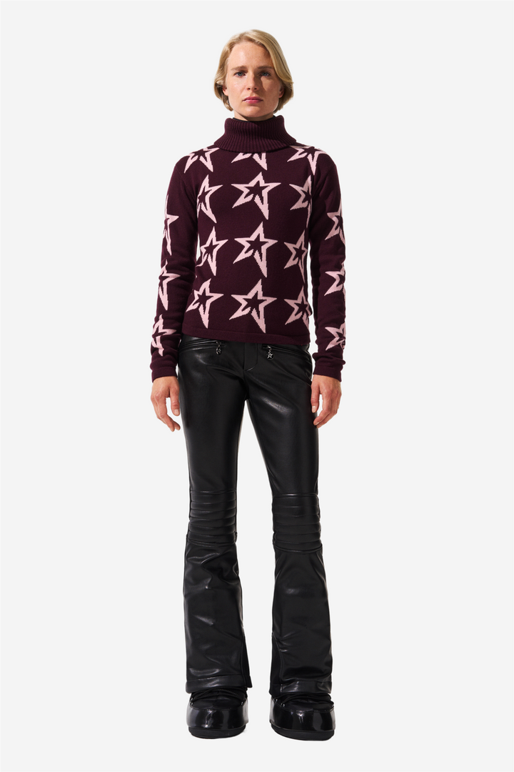 Perfect Moment Skitøy Star Dust Sweater Burgundy/Petal Pink