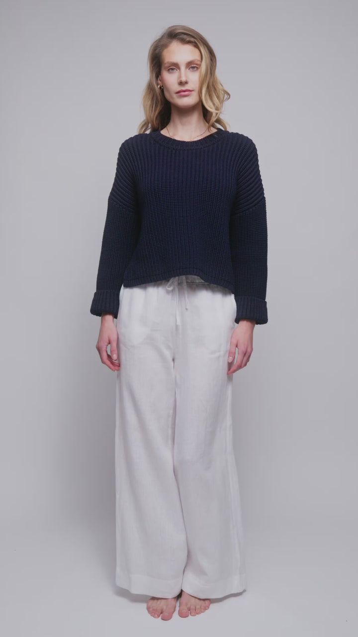 Immi Linen Pants White
