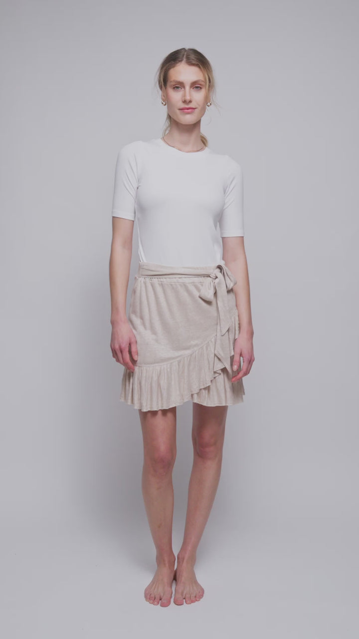 Sina Rib Tee White