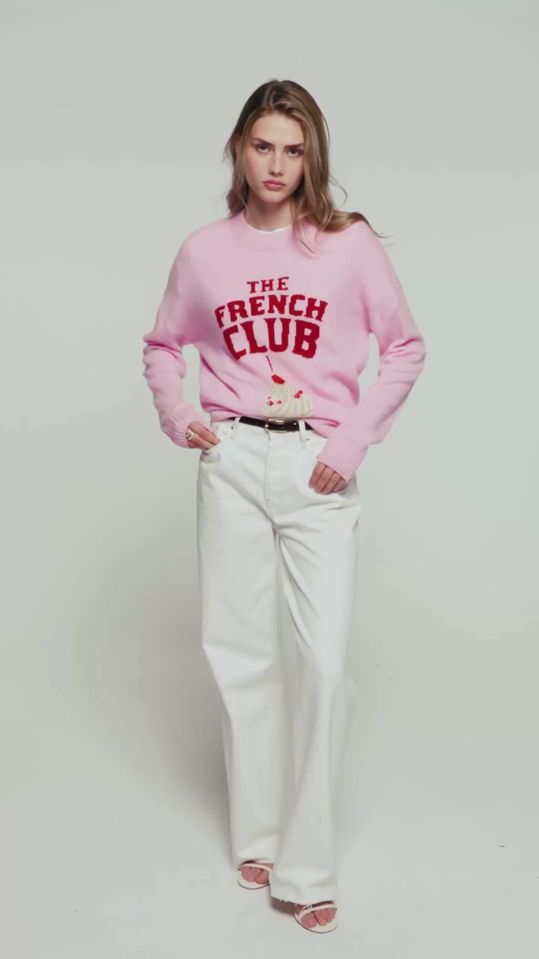 Crewneck Sweater The French Club Ballet Pink