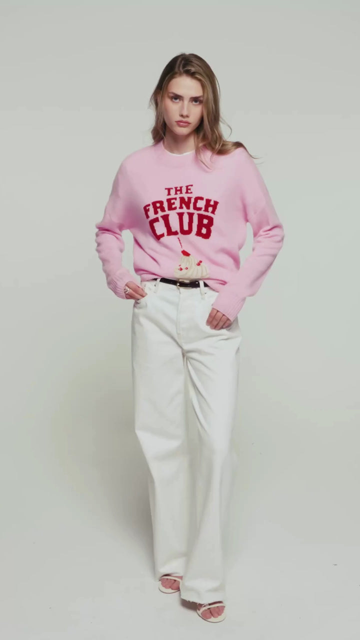 Crewneck Sweater The French Club Ballet Pink