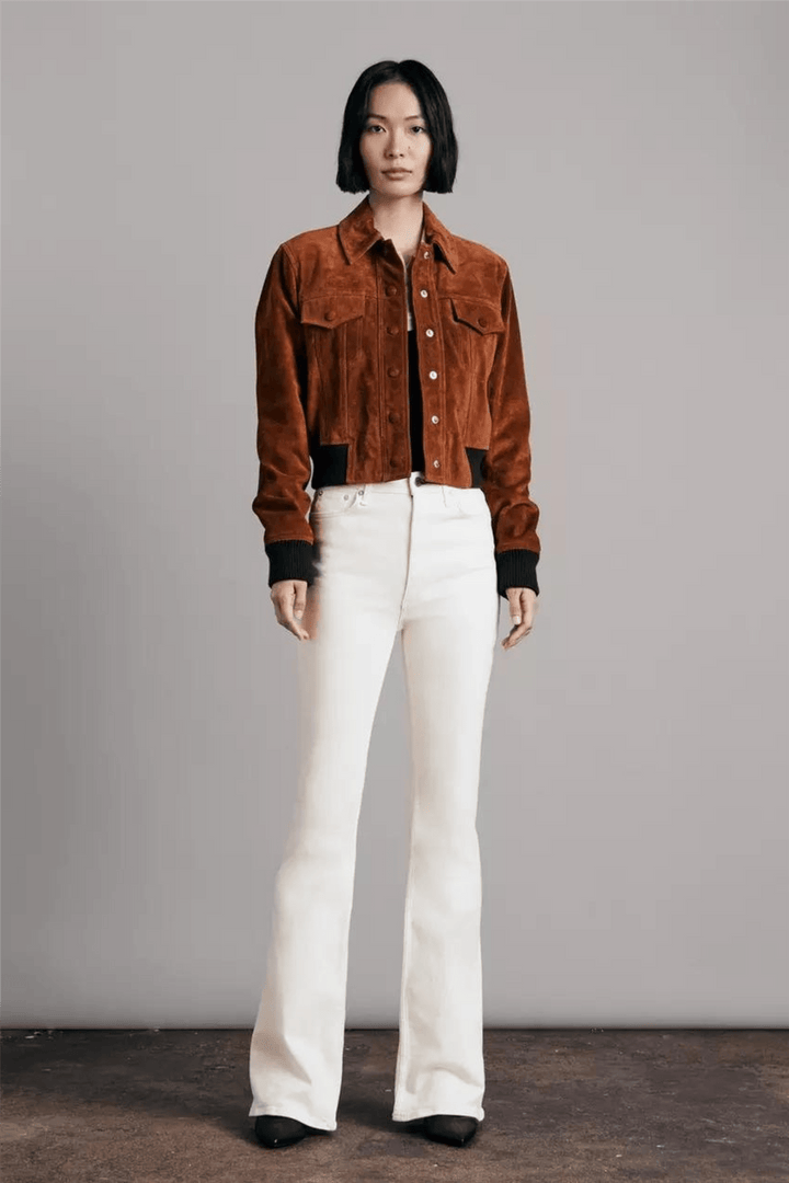 Rag & Bone Bukser & jeans Casey High-Rise Flare Ecru