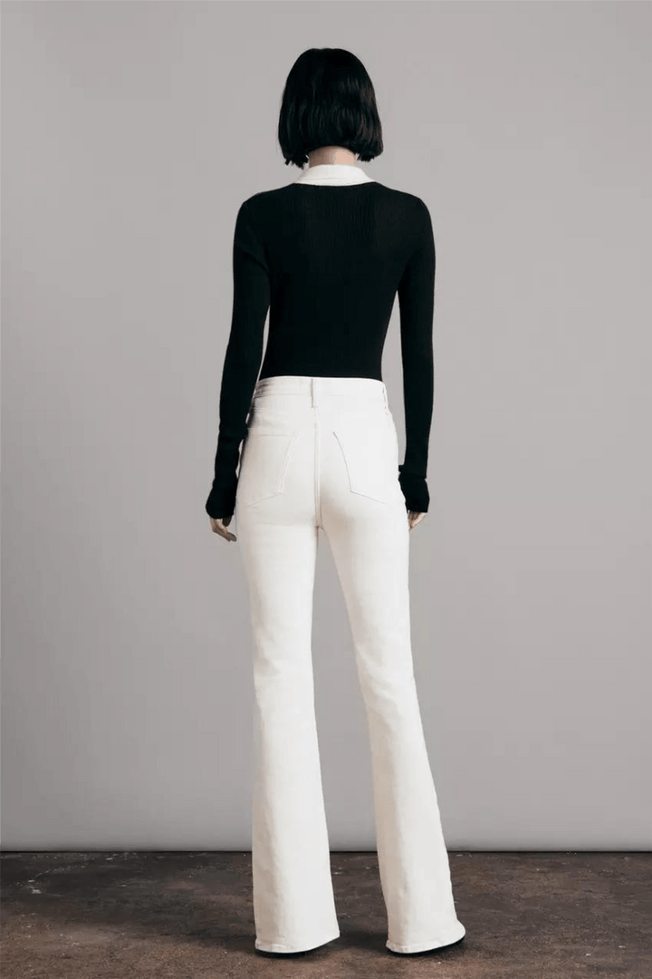 Rag & Bone Bukser & jeans Casey High-Rise Flare Ecru