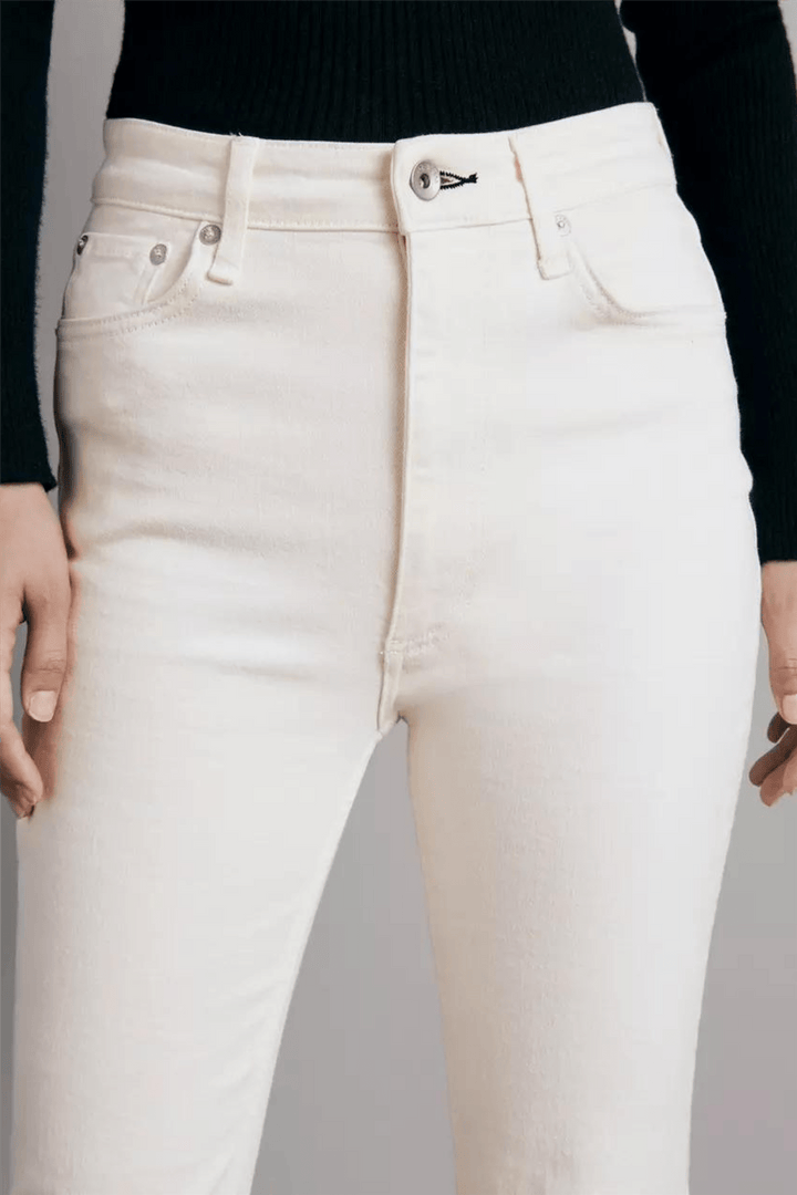 Rag & Bone Bukser & jeans Casey High-Rise Flare Ecru