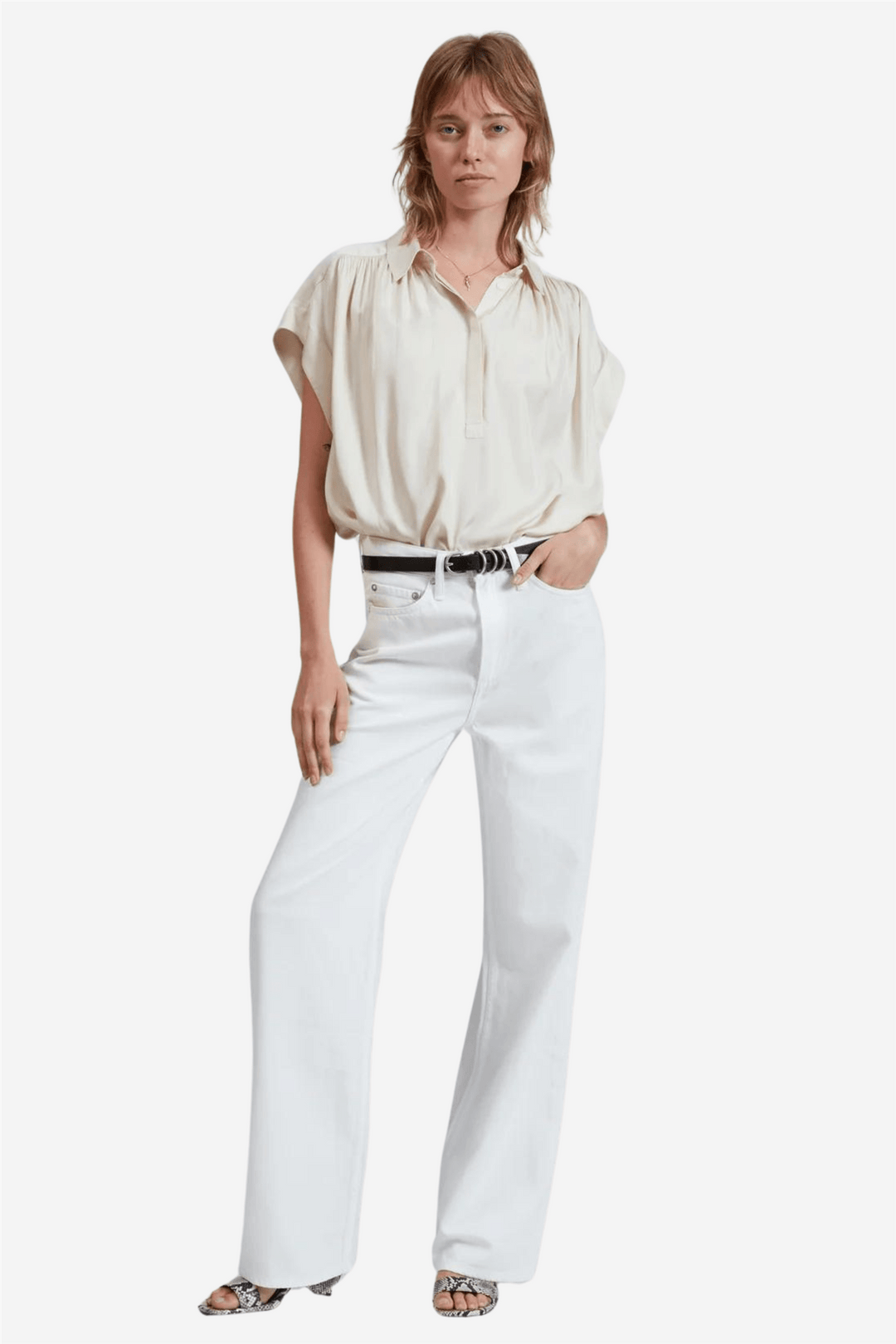 Rag & Bone Bukser & jeans Featherweight Logan Optic White