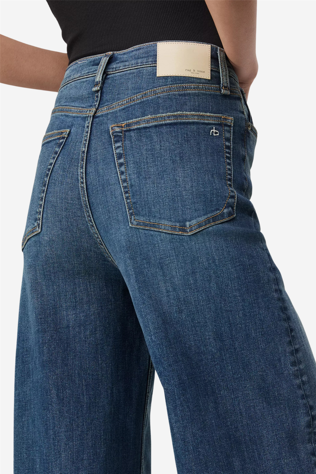 Rag & Bone Bukser & jeans FLEXI SOFIE HIGH-RISE FULL LENGTH WIDE WILLOW