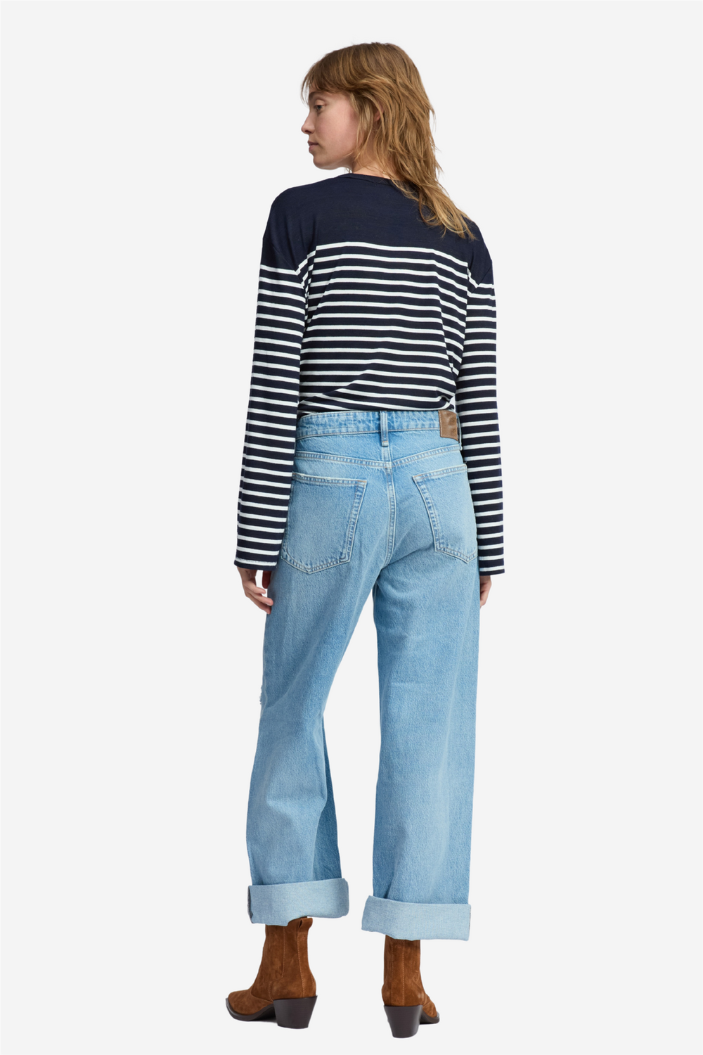 Rag & Bone Bukser & jeans LOGAN MID-RISE WIDE LEG LUDLOW