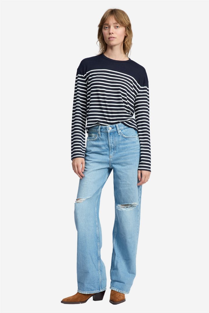 Rag & Bone Bukser & jeans LOGAN MID-RISE WIDE LEG LUDLOW