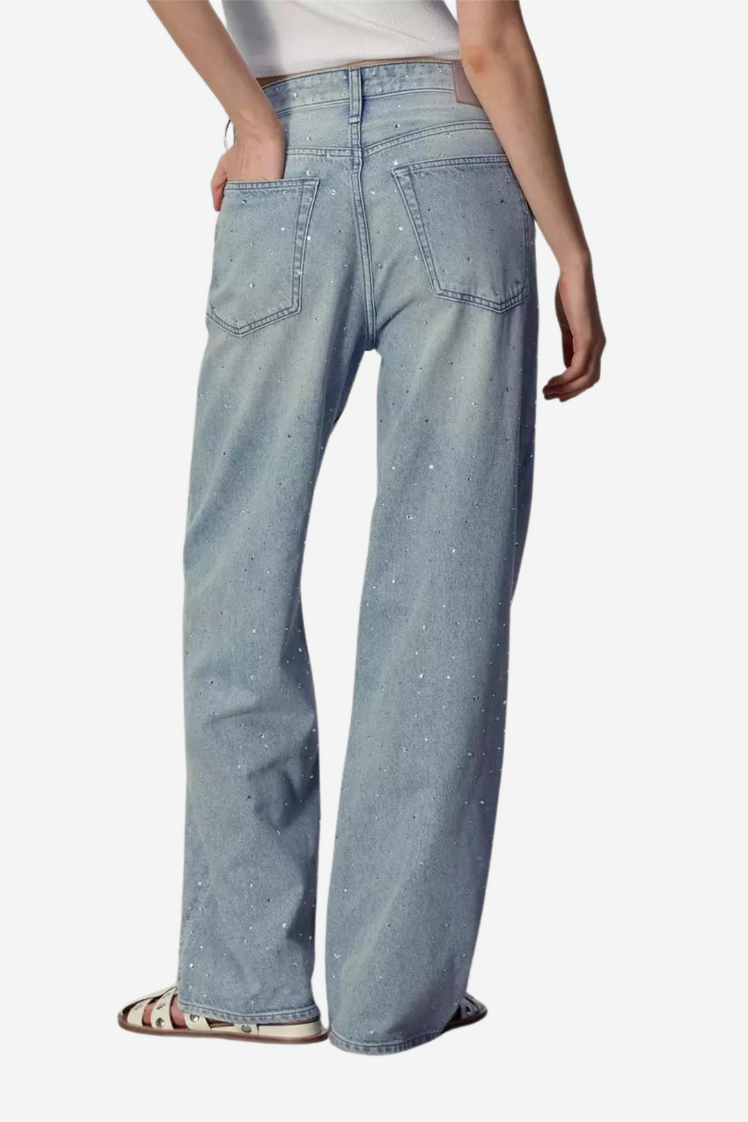 Rag & Bone Bukser & jeans Logan Wide Leg Misty Jewel