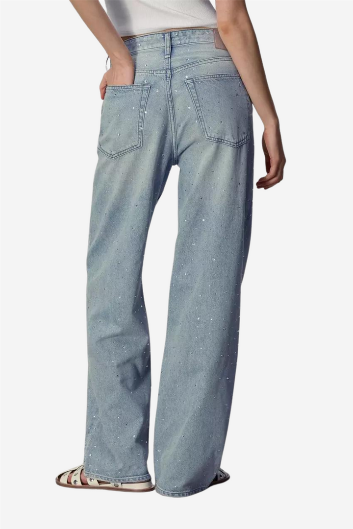 Rag & Bone Bukser & jeans Logan Wide Leg Misty Jewel