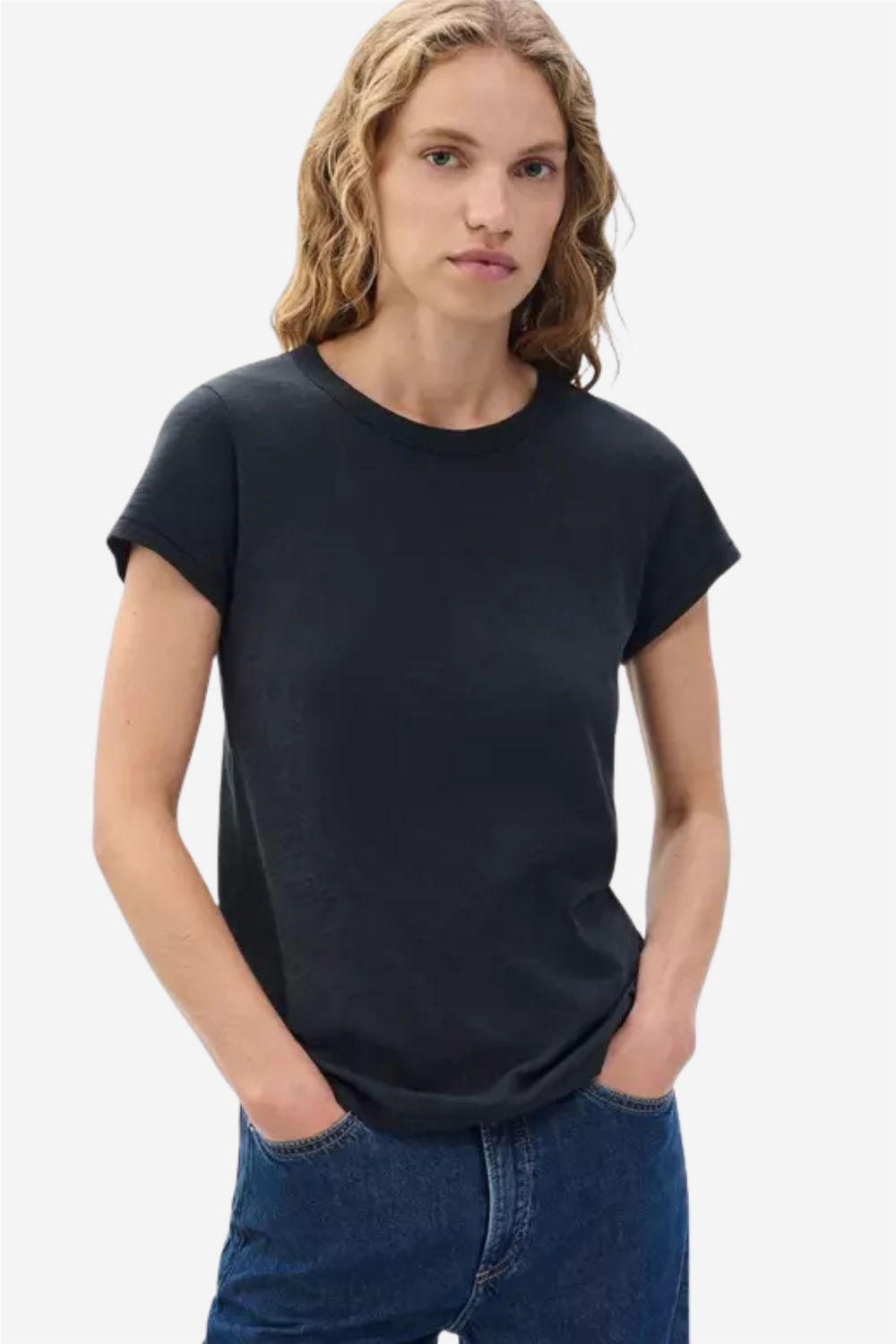 Rag & Bone Topper & t-skjorter The Slub Tee Black