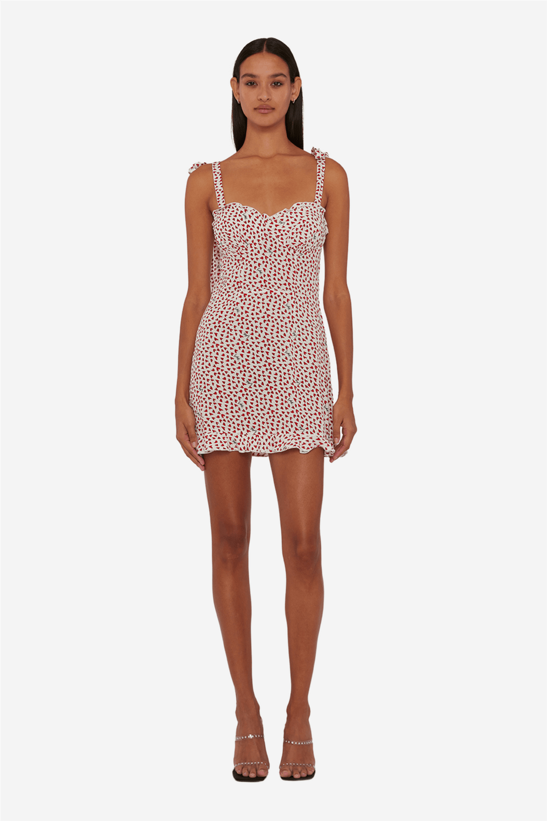 Rotate Kjoler & jumpsuits Printed Mini Ruffle Dress