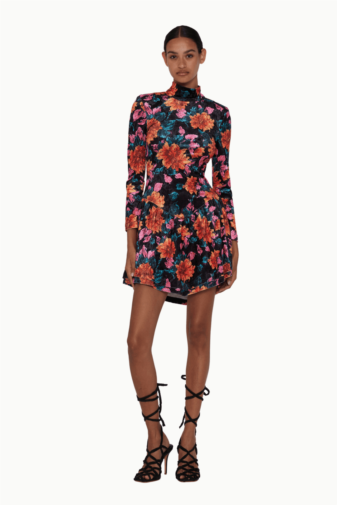 Rotate Kjoler & jumpsuits Velvet Mini Ls Dress