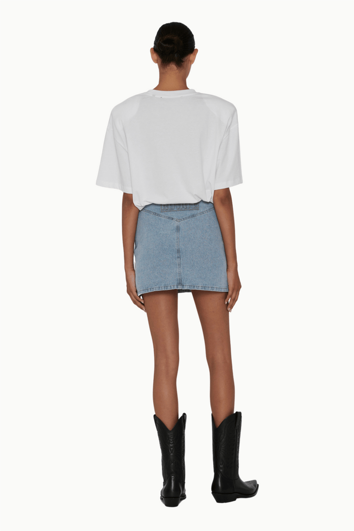 Rotate Skjørt Denim Laced Mini Skirt