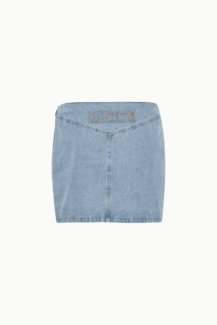 Rotate Skjørt Denim Laced Mini Skirt