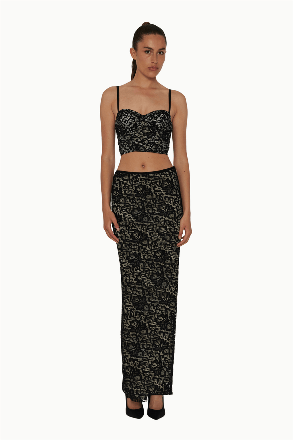 Rotate Skjørt Lace Maxi Skirt