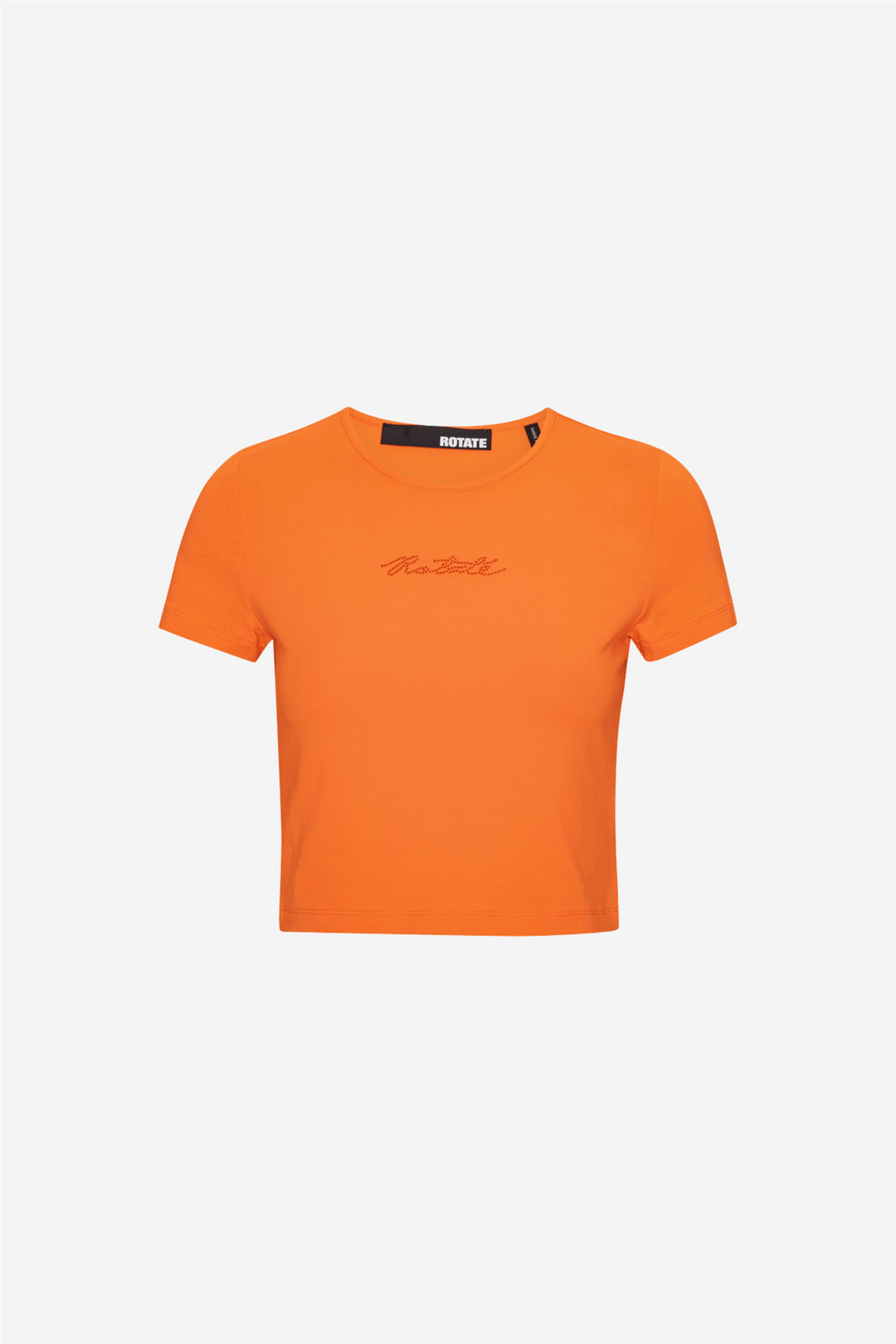Rotate Topper & t-skjorter Cropped T-Shirt Vibrant Orange