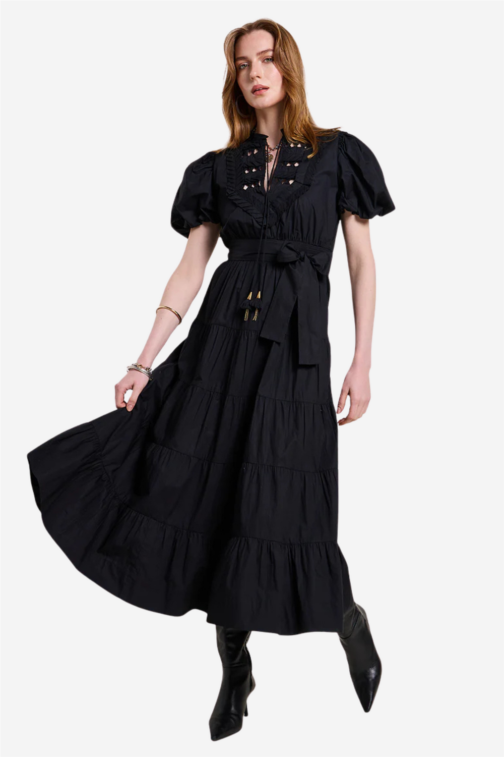 Scarlett Poppies Kjoler & jumpsuits Ethereal Maxi Dress Onyx Black