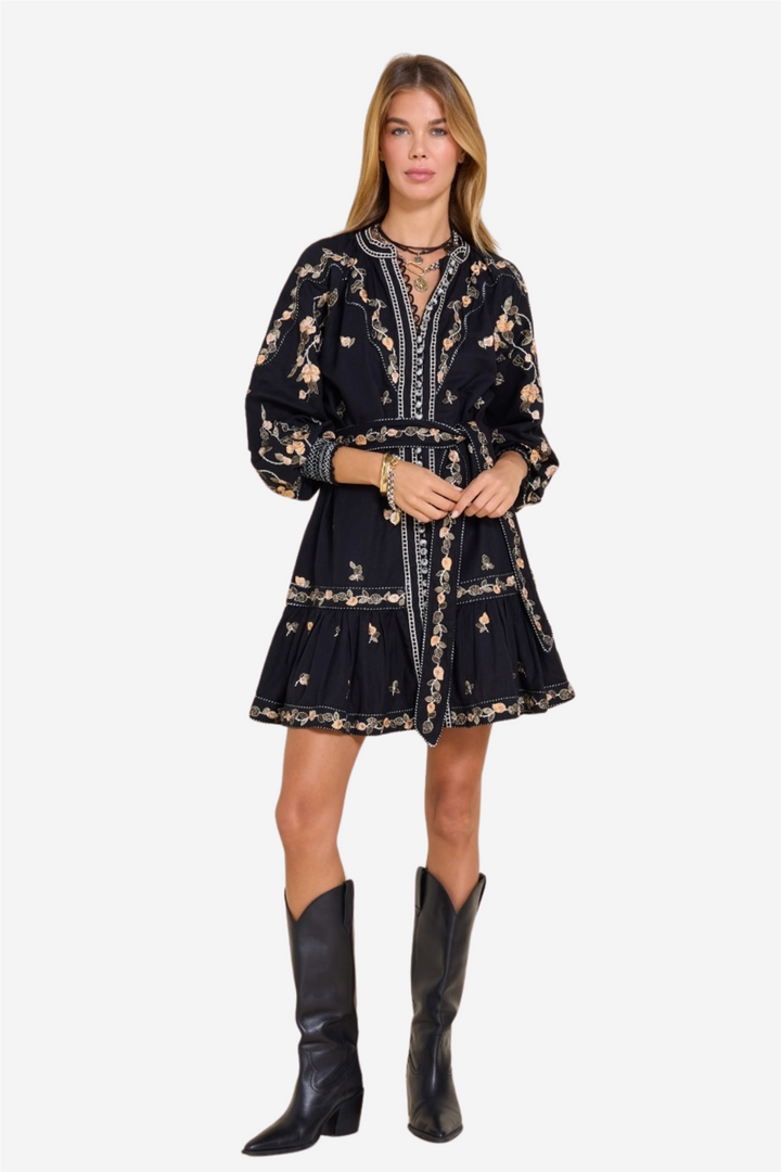 Scarlett Poppies Kjoler & jumpsuits Fiucci Short Dress Onyx Black