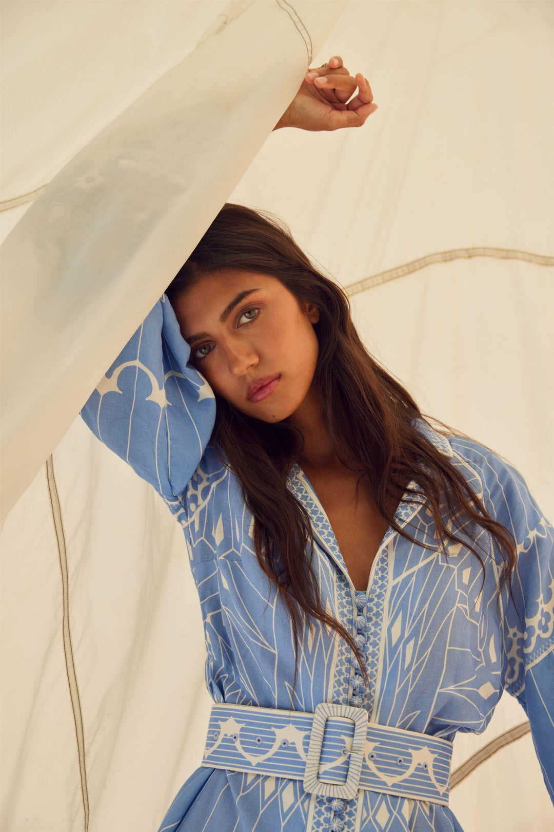 Scarlett Poppies Kjoler & jumpsuits Galina Short Dress Vista Blue