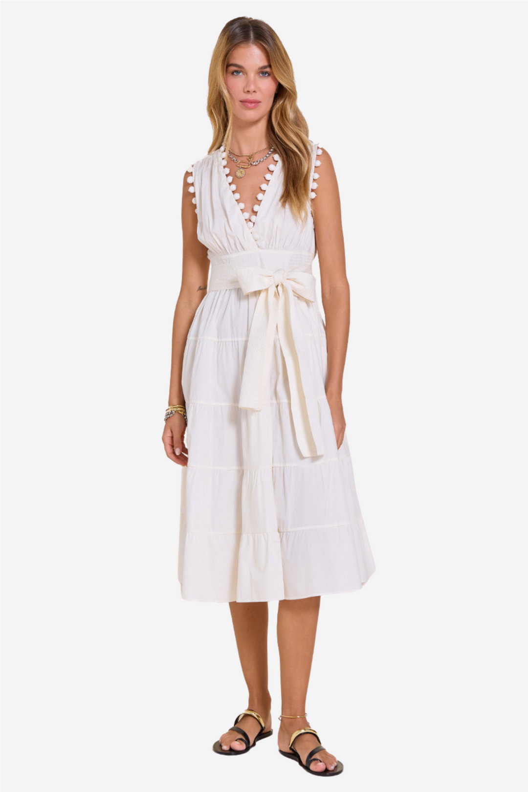 Scarlett Poppies Kjoler & jumpsuits Santa Cruz Midi Dress Vanilla