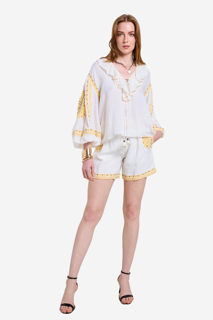 Scarlett Poppies Shorts Love The Moment Shorts Vanilla