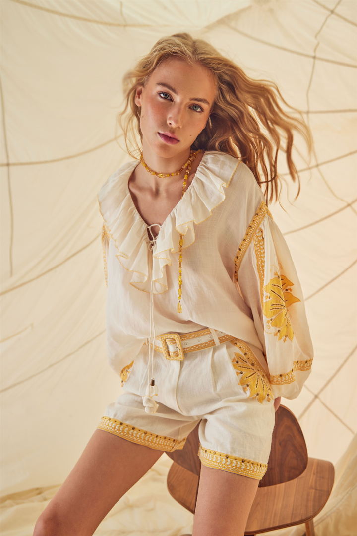 Scarlett Poppies Shorts Love The Moment Shorts Vanilla