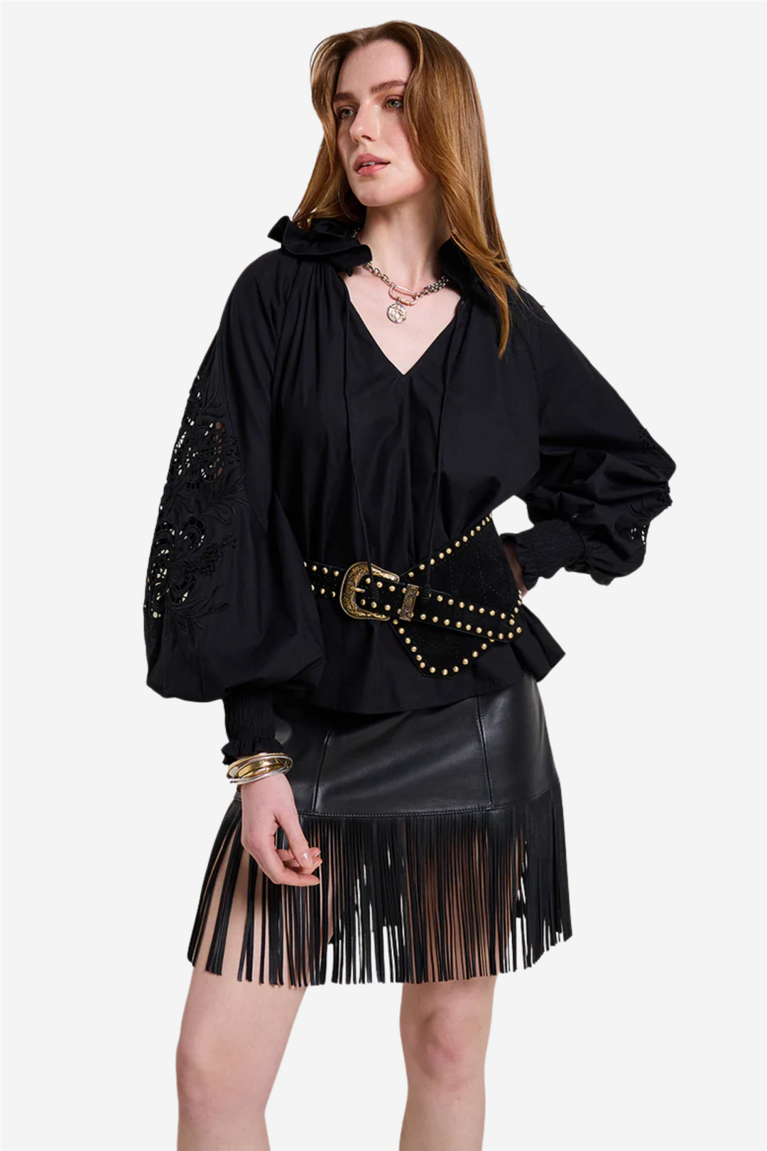 Scarlett Poppies Skjørt Saskia Skirt Onyx Black