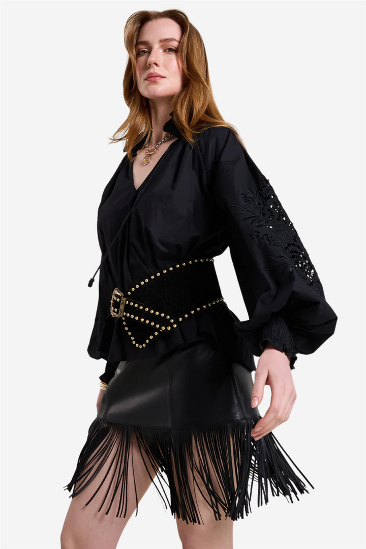 Scarlett Poppies Skjørt Saskia Skirt Onyx Black