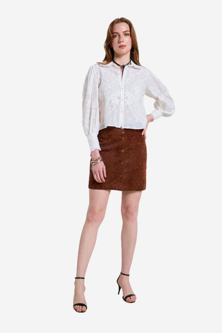 Scarlett Poppies Topper & t-skjorter Chetna Top Simply White