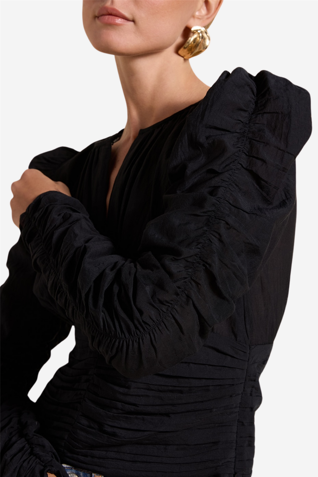 Scarlett Poppies Topper & t-skjorter Christine Top Onyx Black