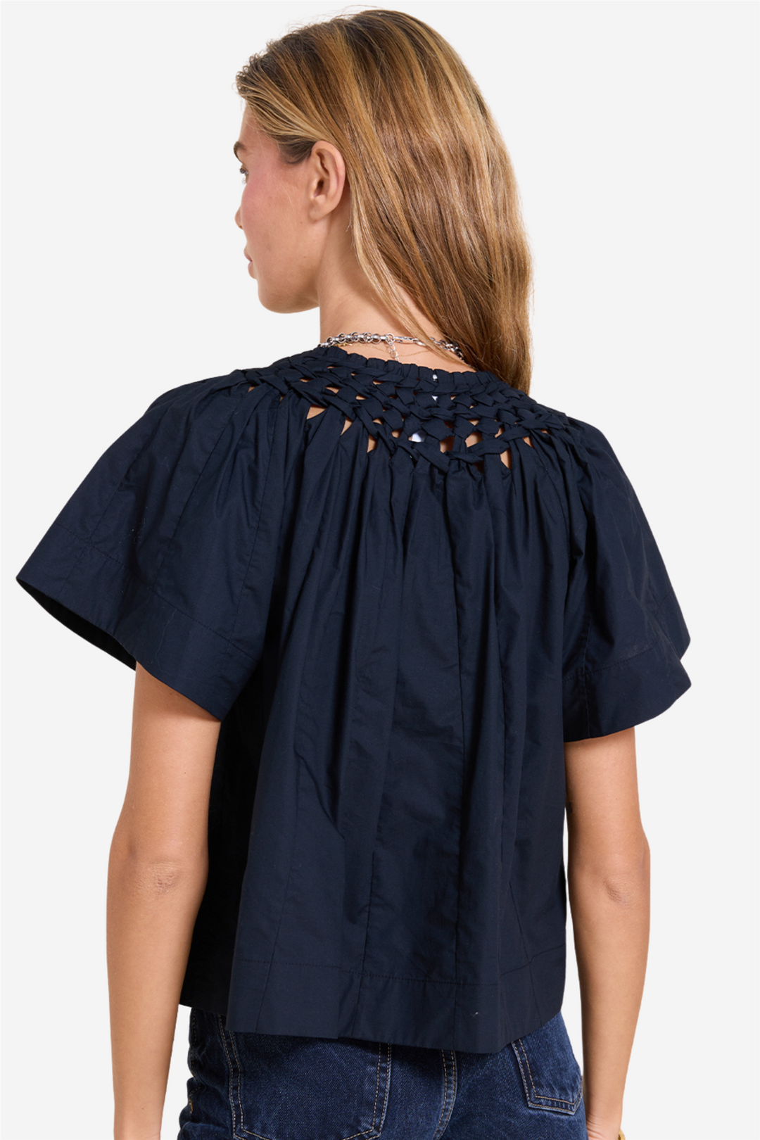 Scarlett Poppies Topper & t-skjorter Dahila Top Onyx Black