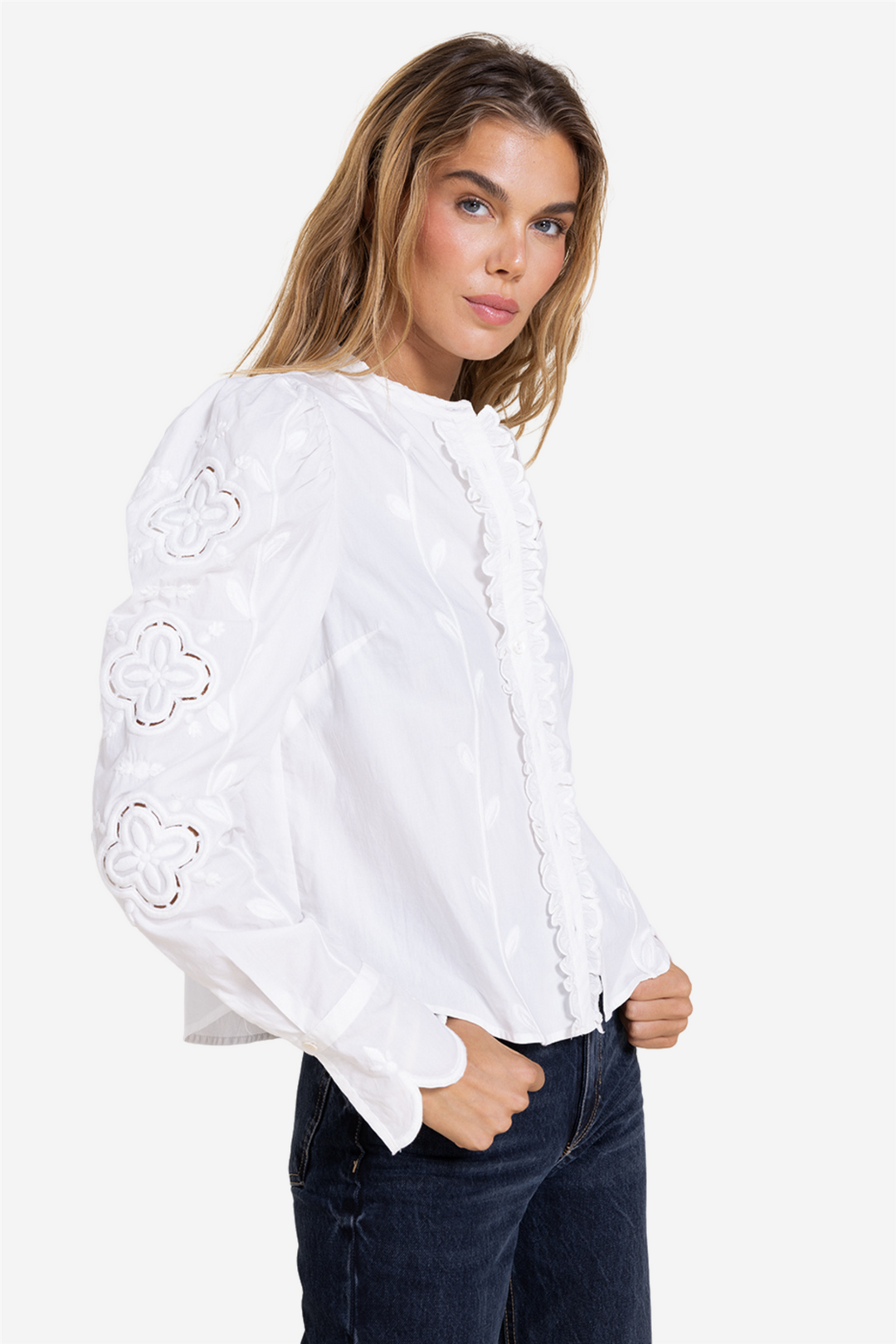 Scarlett Poppies Topper & t-skjorter Isolde Top Crispy White