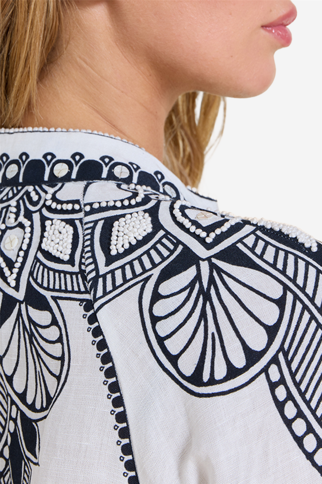 Scarlett Poppies Topper & t-skjorter Sabrina Top Vanilla/Onyx Black