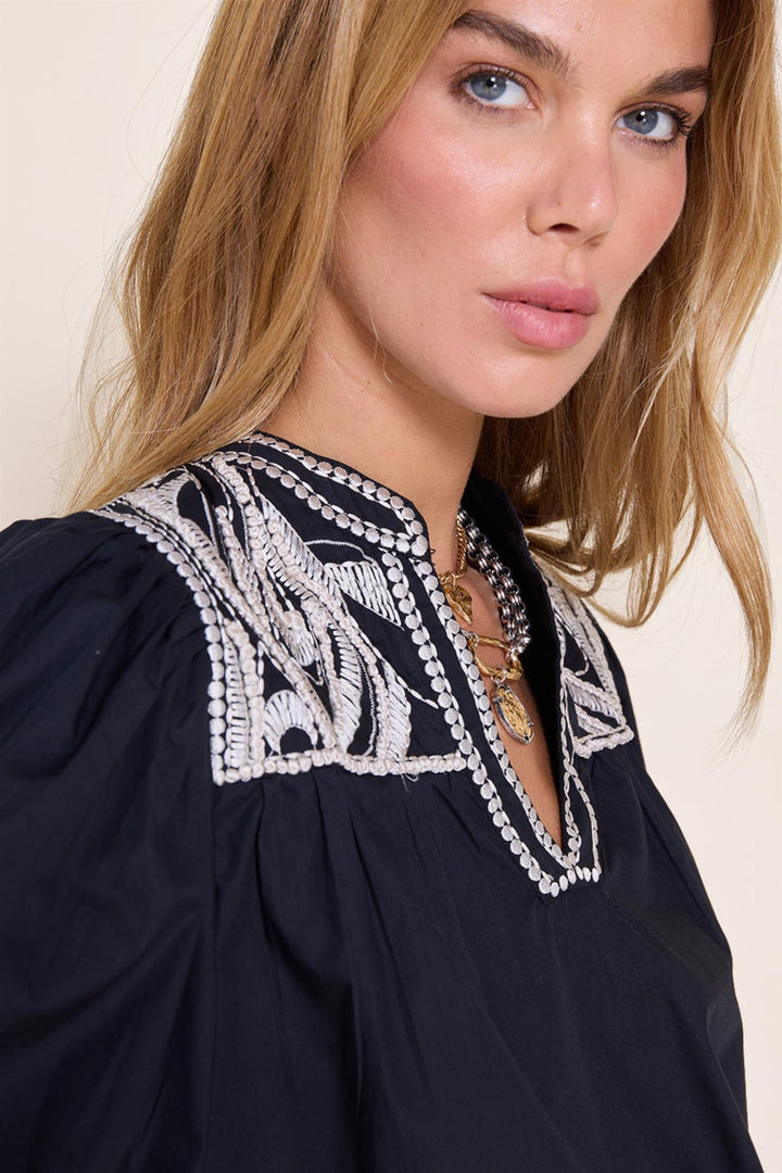 Scarlett Poppies Topper & t-skjorter Sheila Top Onyx Black