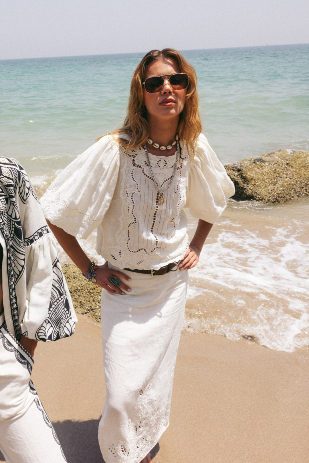 Scarlett Poppies Topper & t-skjorter Zenith Top Vanilla