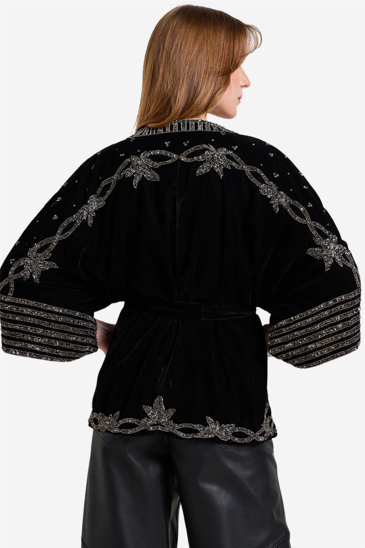 Scarlett Poppies Yttertøy Starlight Kimono Onyx Black