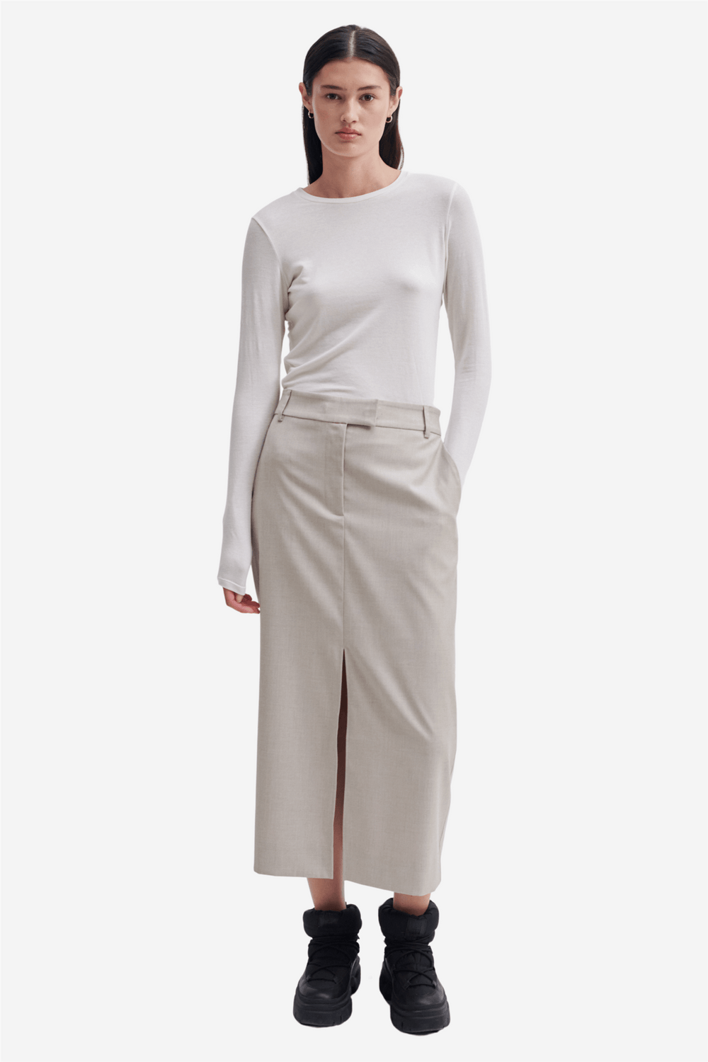 Second Female Skjørt Sharo Skirt Roasted Cashew