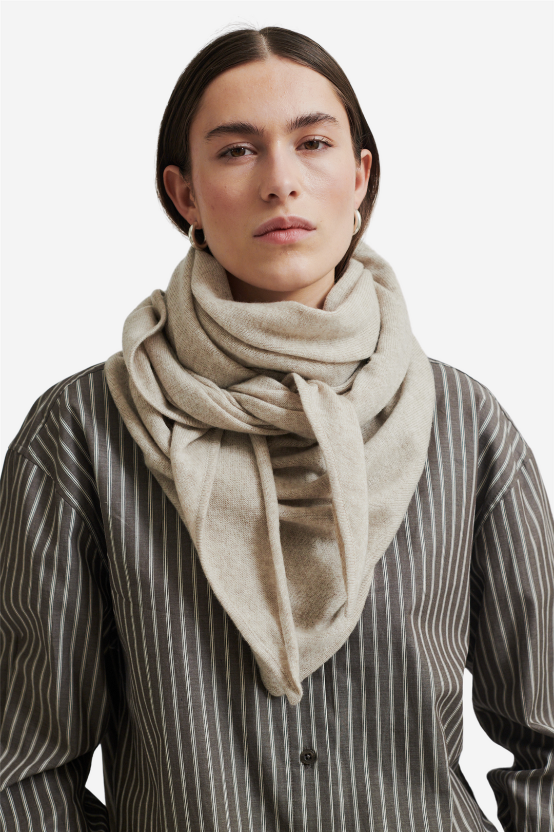 Second Female Tilbehør Warming Knit Scarf Brazilian Sand