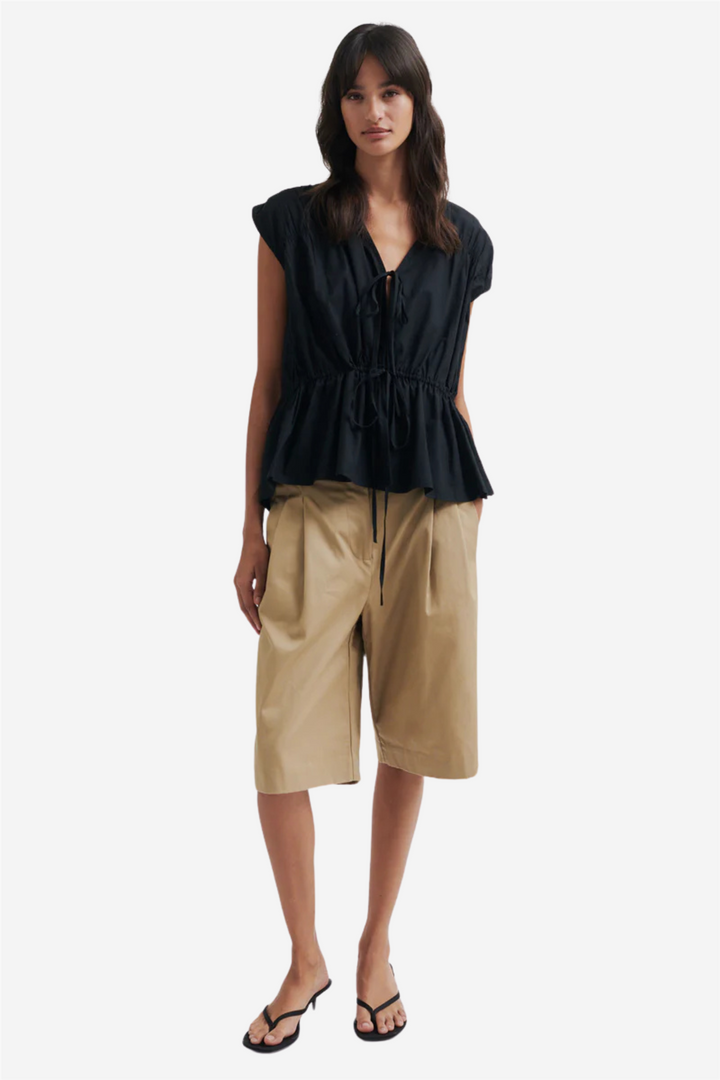 Second Female Topper & t-skjorter Felixa Top Black